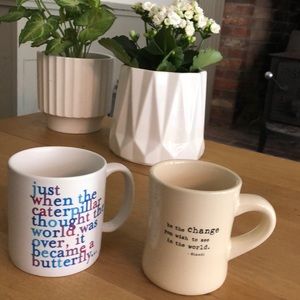 EUC Beautiful inspirational quotes mugs!